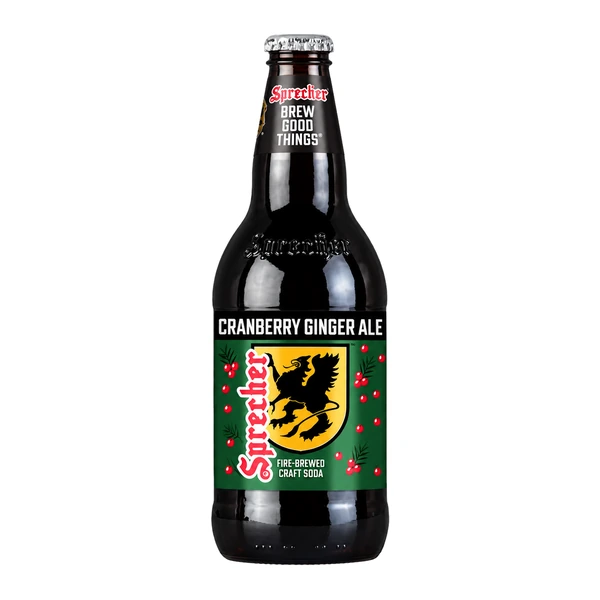 Sprecher Craft Sodas - 24 Pack - Cranberry Ginger Ale (Glass)